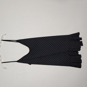 Boohoo Dress Womens Size 22  Polka-dot Black White Sundress